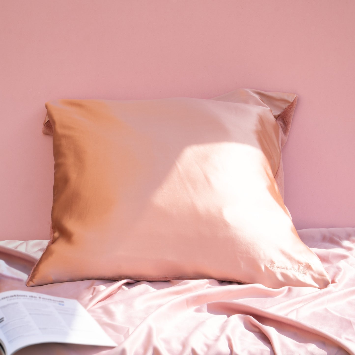Kiss Pillow Rose Gold - Taie d'oreiller anti-frisottis
